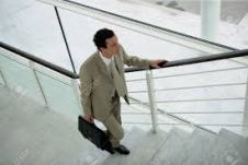 climbing stairs